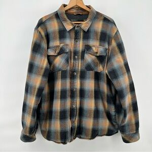 Legendary Whitetails Shacket Mens XL Plaid Thermal Lined Snap Workwear Jacket